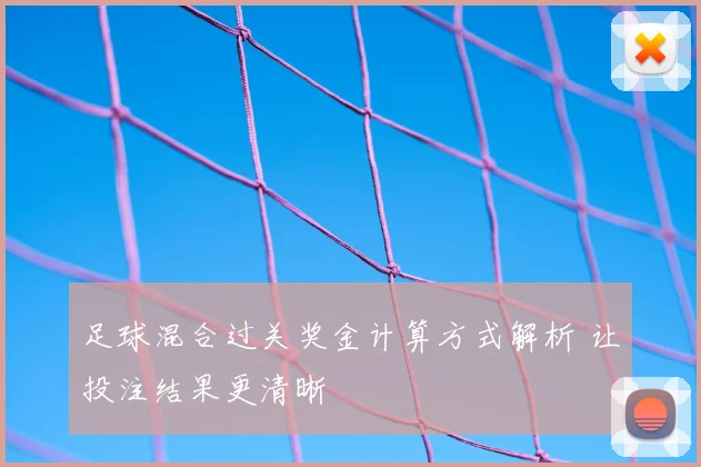 足球混合过关奖金计算方式解析 让投注结果更清晰