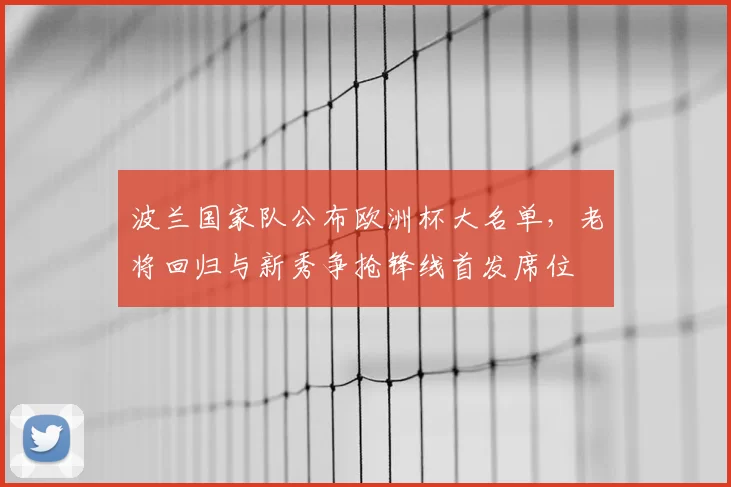 波兰国家队公布欧洲杯大名单，老将回归与新秀争抢锋线首发席位