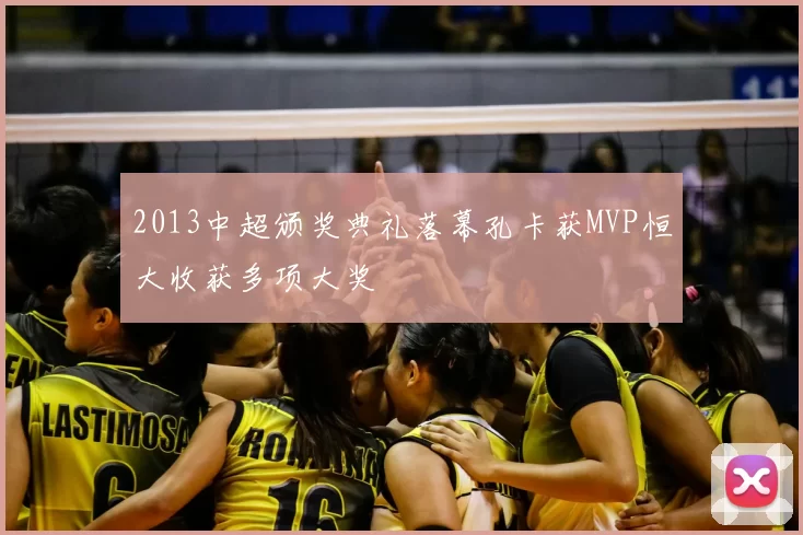 2013中超颁奖典礼落幕孔卡获MVP恒大收获多项大奖